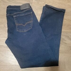 Mens Guess Dark Blue Denim Jeans Size 36. Lincoln-Slim Straight GUC